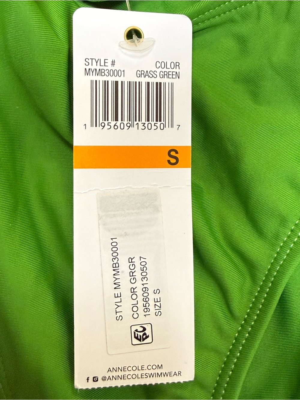 Anne Cole Low Rise Grass Green Side Tie Bikini Bottoms Women’s NWT Size S - Picture 9 of 10
